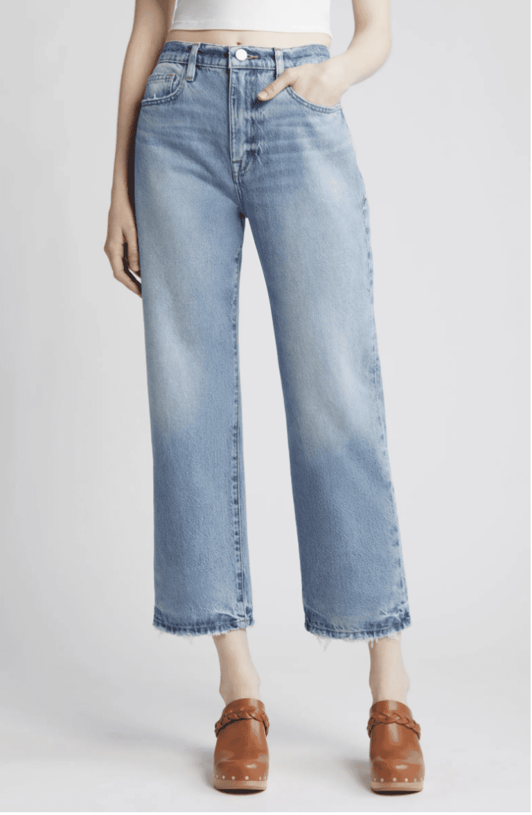 HW straight leg jeans